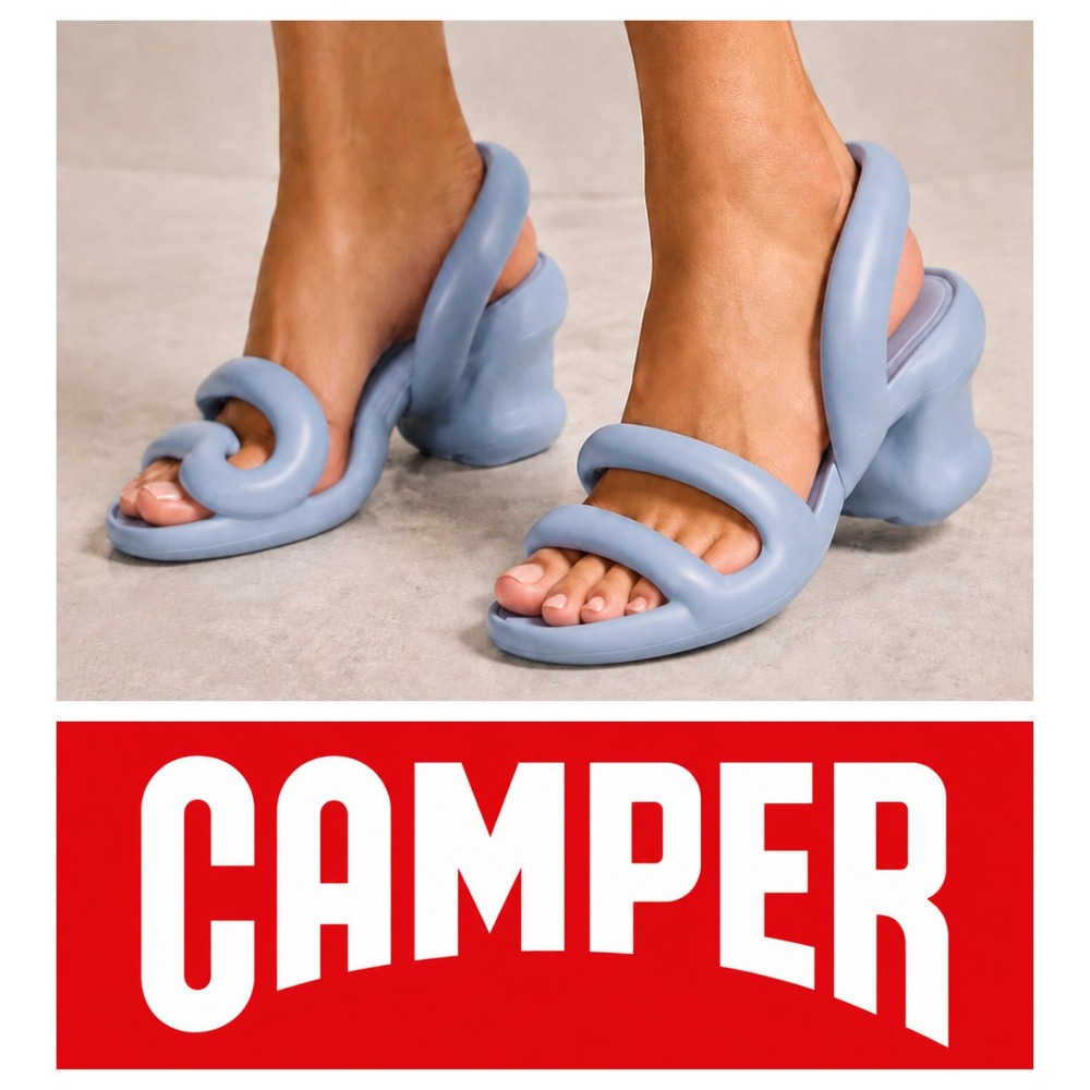 Camper Kobarah Light Blue Sandals Women's EU 37 US 6 NEW
